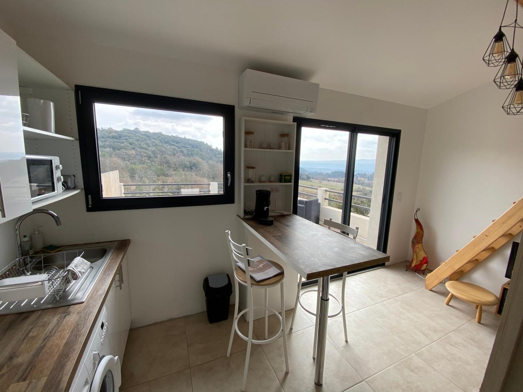 Studio Au Calme, Grande Terrasse Avec Vue Vallee Ginasservis Exterior foto